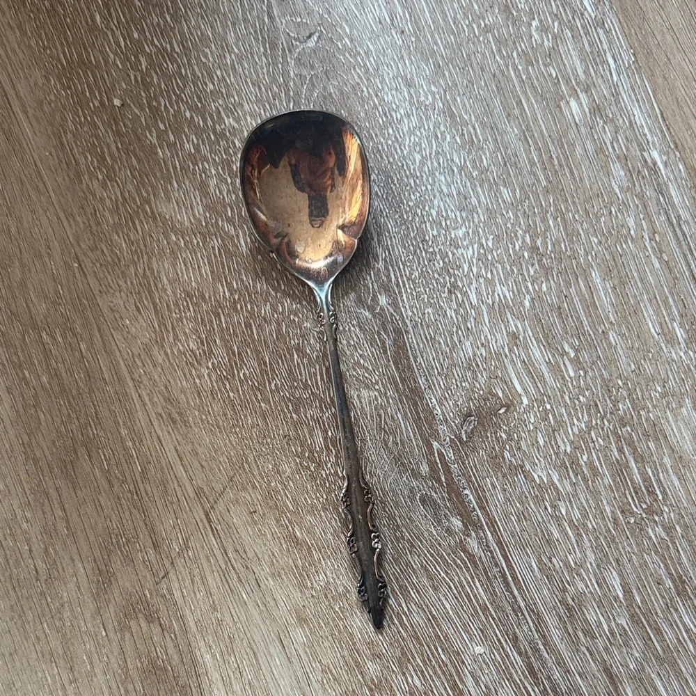 International deep silver Vintage Spoon patina